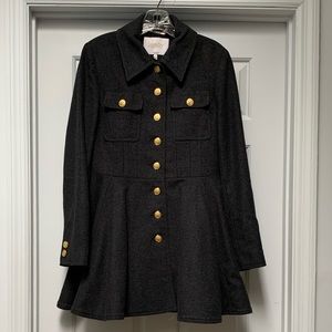🎉2xHP🎉NWOT Laundry ByShelli Segal Gray Coat Sz 6
